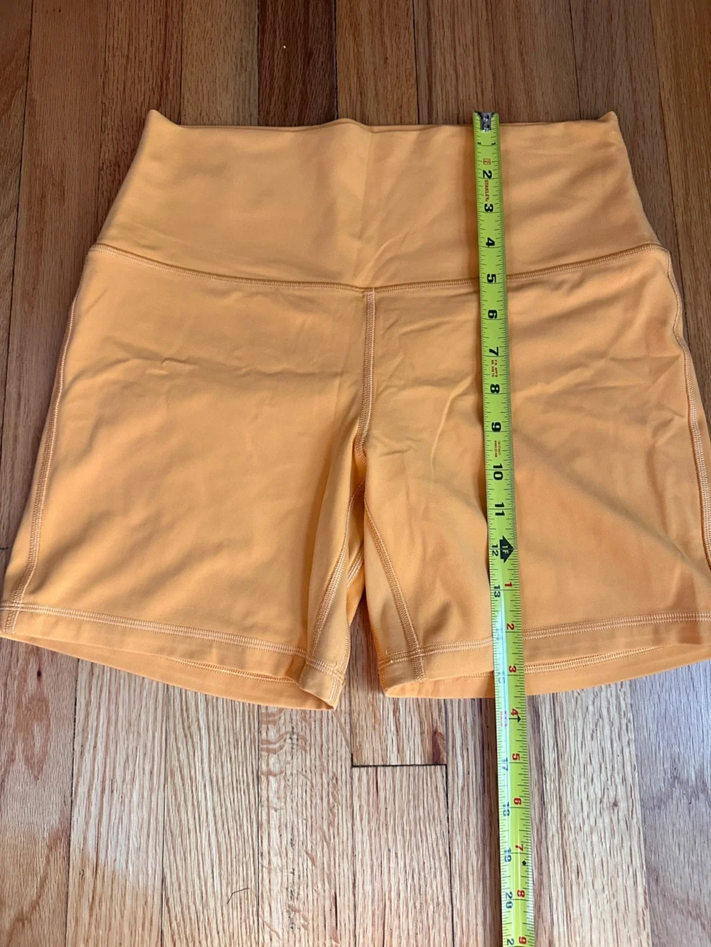 Lululemon High Rise Biker Shorts orange Size 10